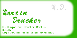 martin drucker business card